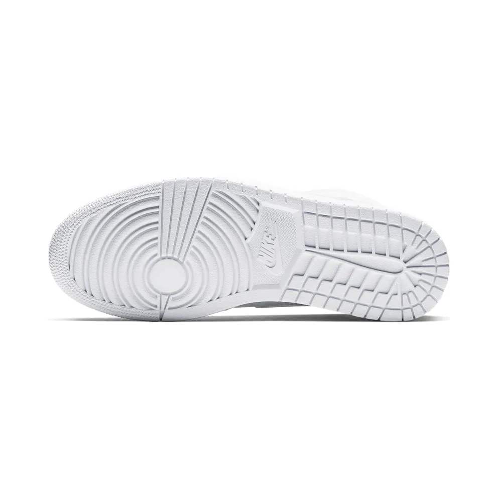 Air Jordan Nike AJ I 1 Mid Triple White (2019) (554724-129)