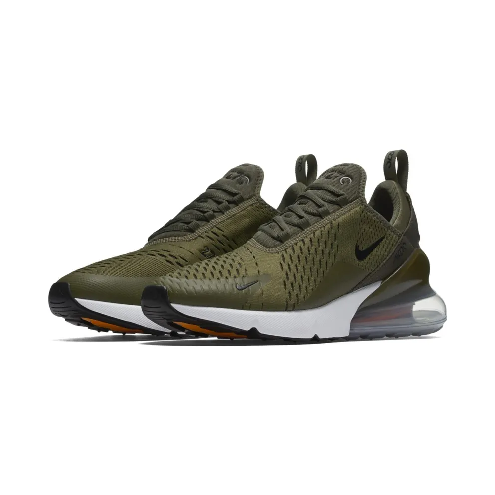 Nike Air Max 270 Medium Olive Medium Olive/Black-Total Orange-White (AH8050-201)