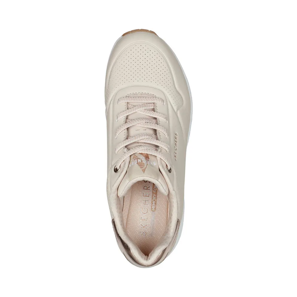 Skechers UNO – Shimmer Away Sneaker Natuurlijk