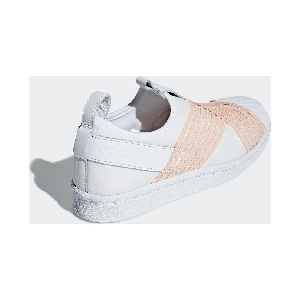 adidas Superstar Slip on White Orange (W) Footwear White/Clear Orange (D96704)