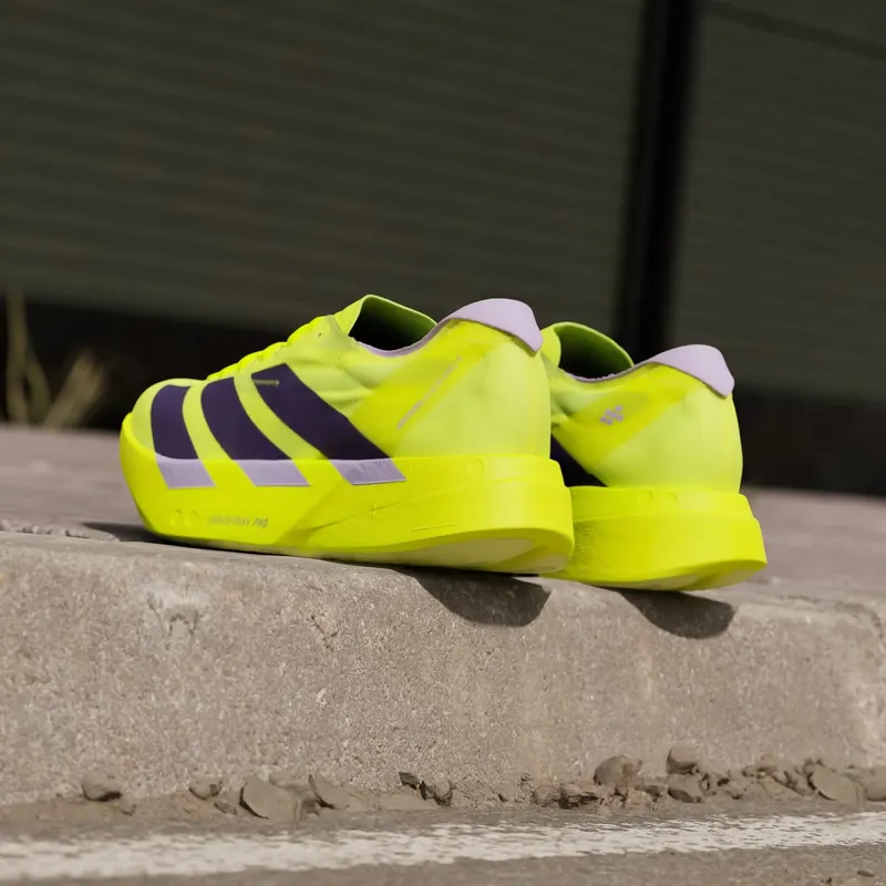 Adidas Adizero Adios Pro 4 Solar Yellow / Aurora Plum / Powder Plum – “Neon Yellow” (JQ1690)