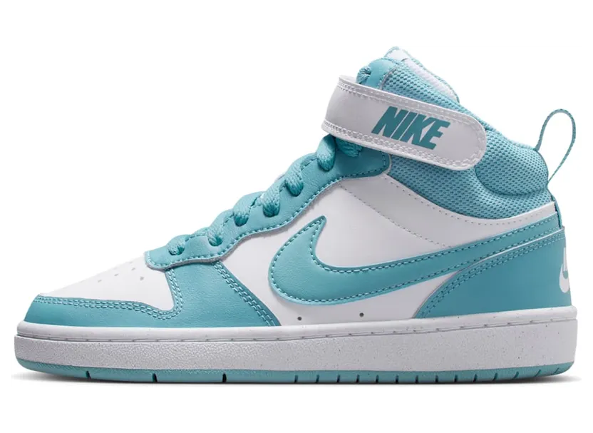 Nike Court Borough Mid 2 White Denim Turquoise (CD7782-129)