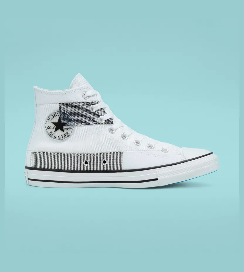 Converse Chuck Taylor All Star High ‘Hacked Fashion – White Sail Blue’ White/Black/Sail Blue (168746C)
