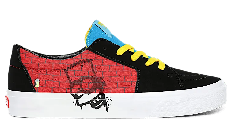 Vans The Simpsons x Sk8-Low ‘El Barto’ Red/Black (VN0A4UUK17A)