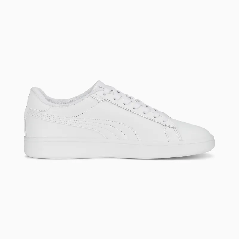 Puma Smash 3.0 Leather Youth White/Grey (392031-02)