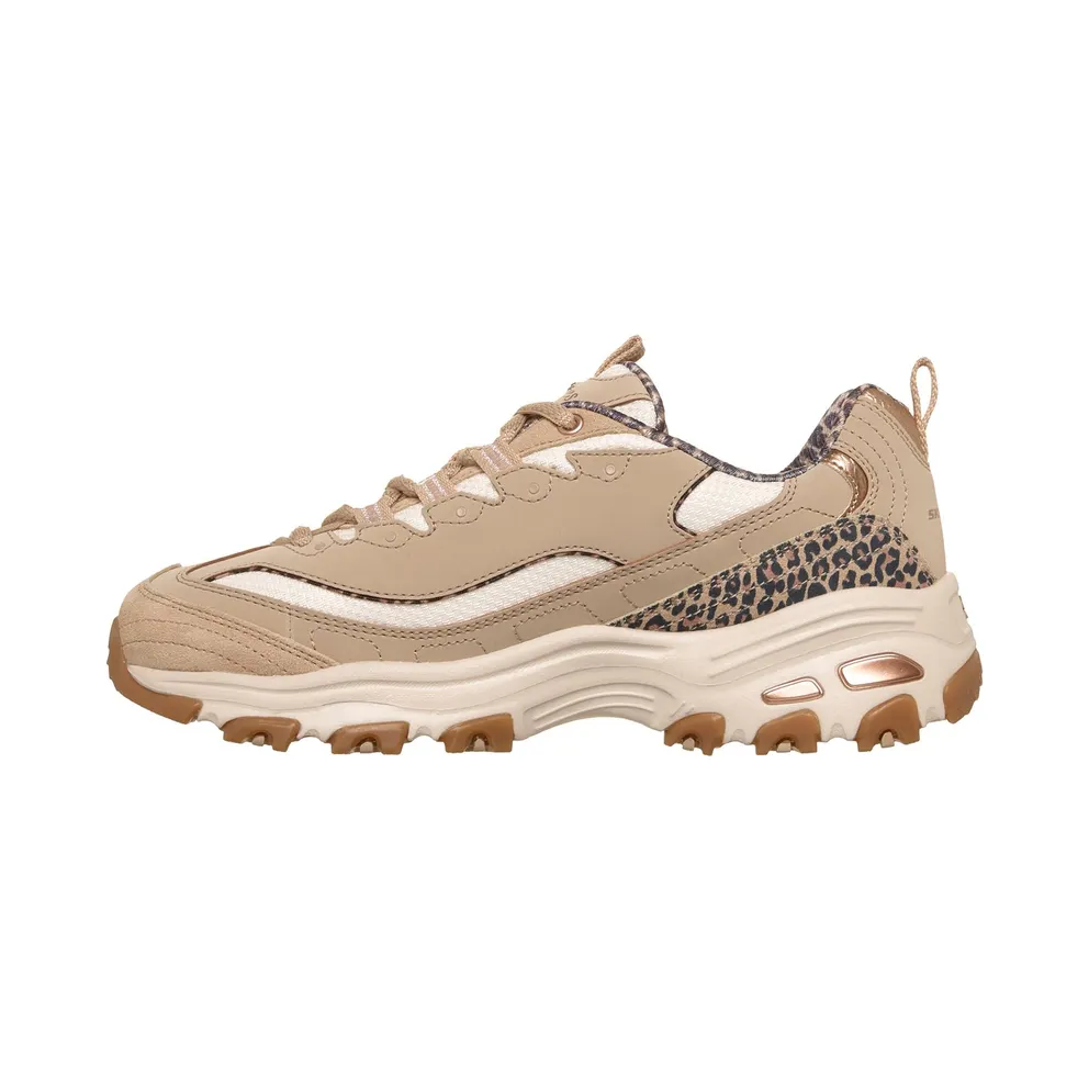 Skechers D’Lites – Wild Charm Sneaker Taupe