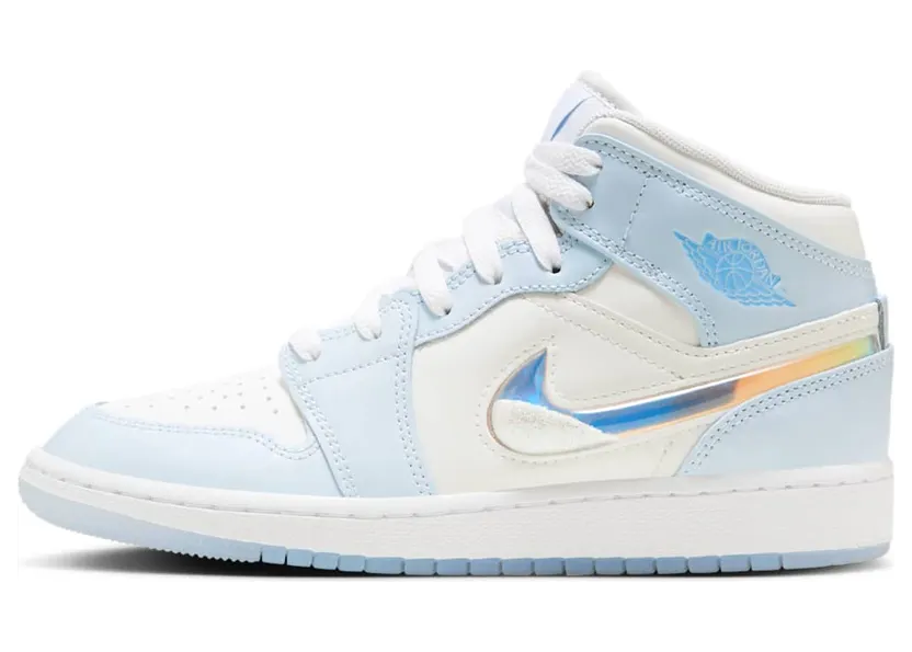 AIR Jordan 1 MID SE GS “GLITTER SWOOSH” (FQ9117-400)