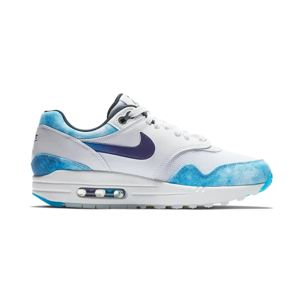 Nike Air Max 1 N7 Acid Wash 2018 (W) White/Court Purple-Dark Obsidian (AO2321-100)
