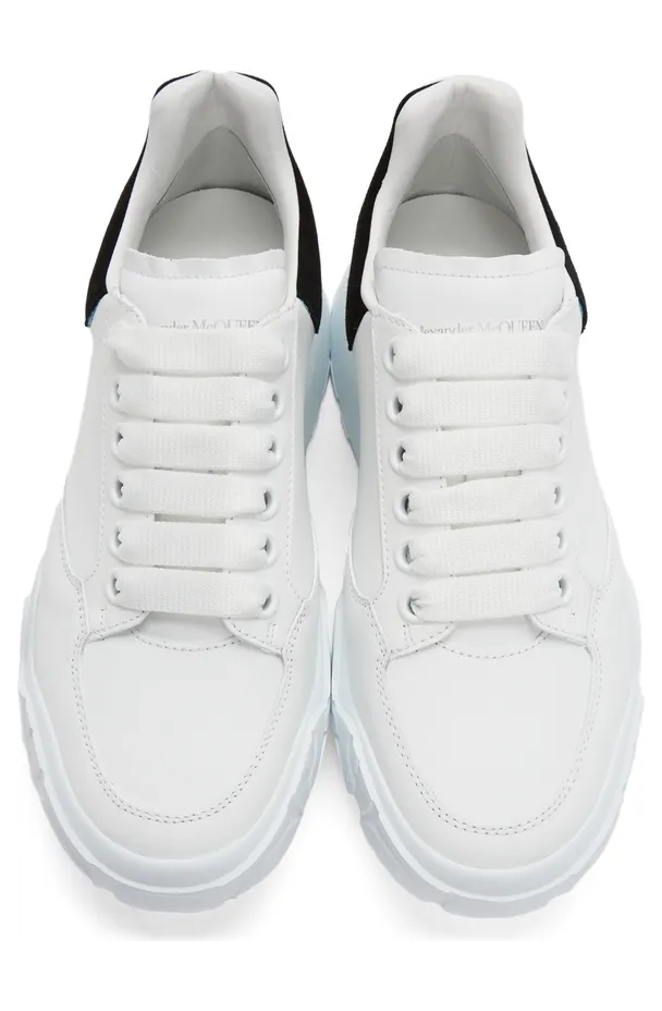 Alexander McQueen White & Pink Court Trainer Sneakers (633915WIA9A) (5)