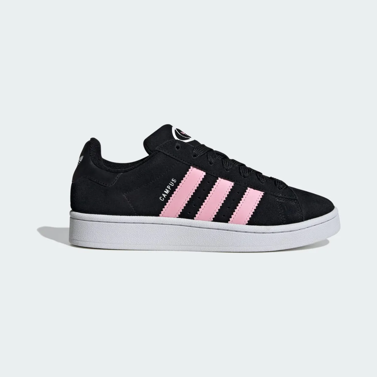 adidas Campus 00s in True Pink: zwart als basis, roze als accent