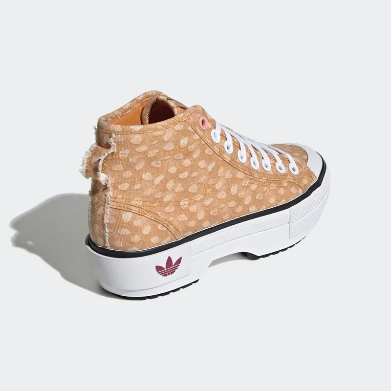 Adidas DISNEY NIZZA TREK W SHOES Cloud White / Legacy Burgundy / Off White (GZ1654)