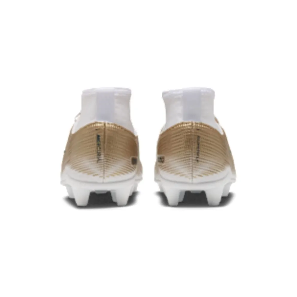 Nike Jr Mercurial Superfly 11 Club ‘Kylian Mbappé’ ‘ Multi-Ground High-Top “Metallic Gold/Green Glow” (IU1794-701)