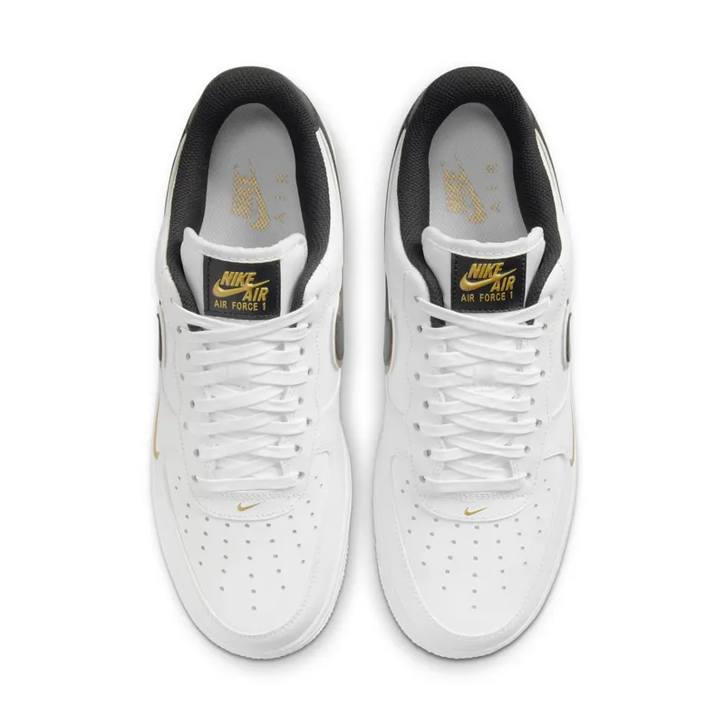 Nike Air Force 1 07 LV8 Double Swoosh White Metallic Gold (DA8481-100)