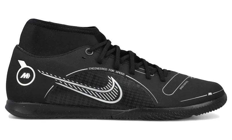 Nike Superfly 8 Club IC Black Metallic Silver (DJ2907-007)