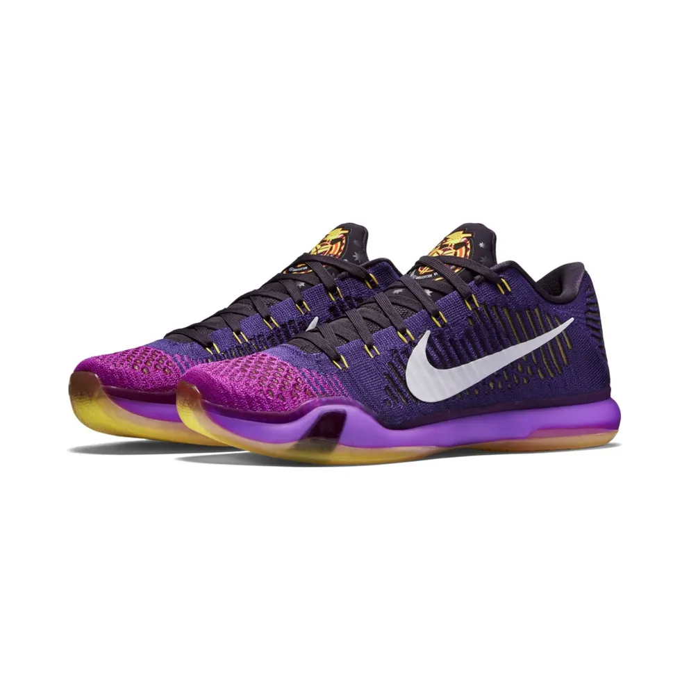 Nike Kobe 10 Elite Low Opening Night Court Purple/White-Vivid Purple-Cave Purple-Hyper Orange (747212-515)