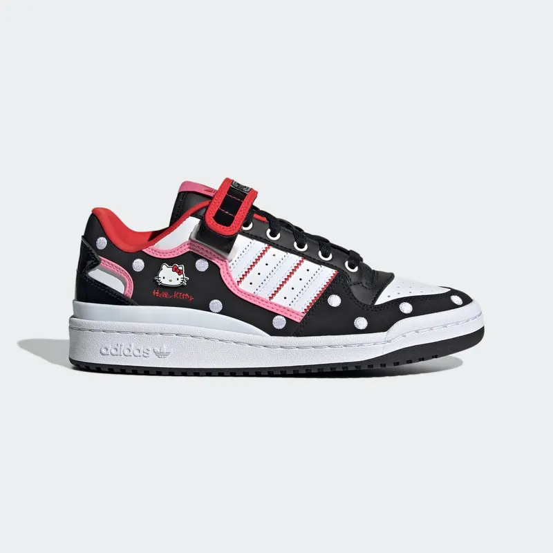 Adidas Forum Low Core Black / Cloud White / Bliss Pink (GW7167)