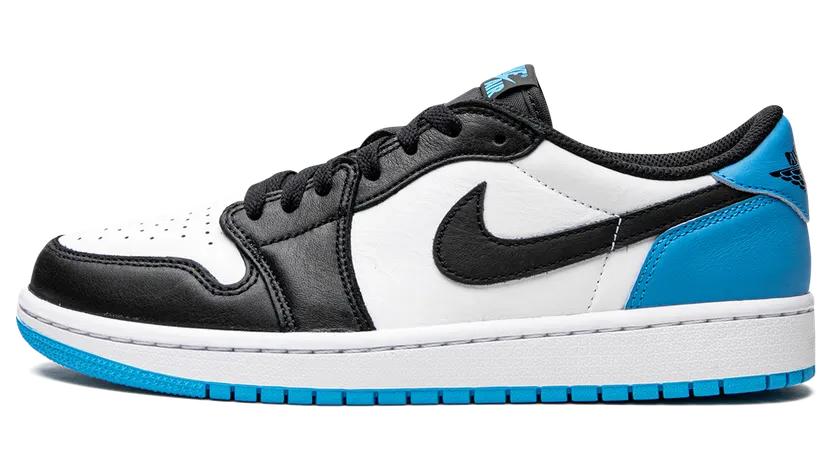 Air Jordan 1 Low Black and Dark Powder Blue (CZ0775-104)