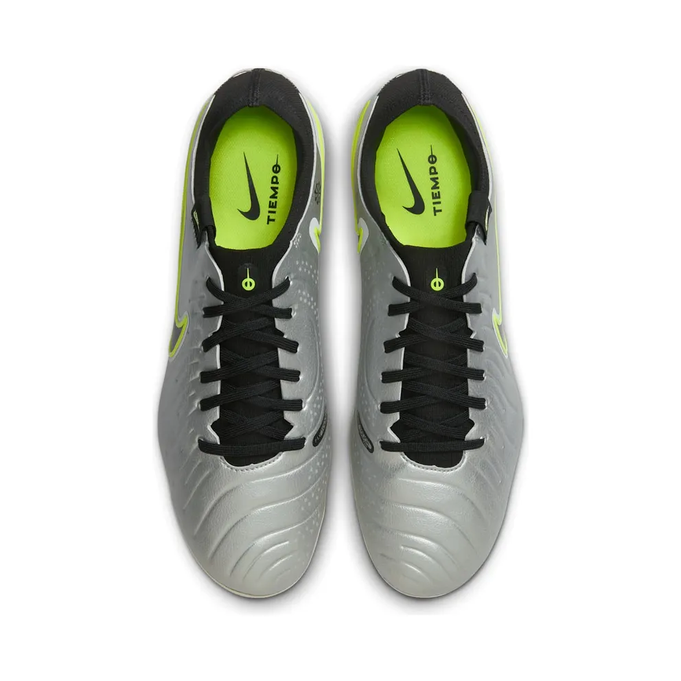 Nike Tiempo Legend 10 Pro AG Metallic Silver Volt Black (DV4334-001)