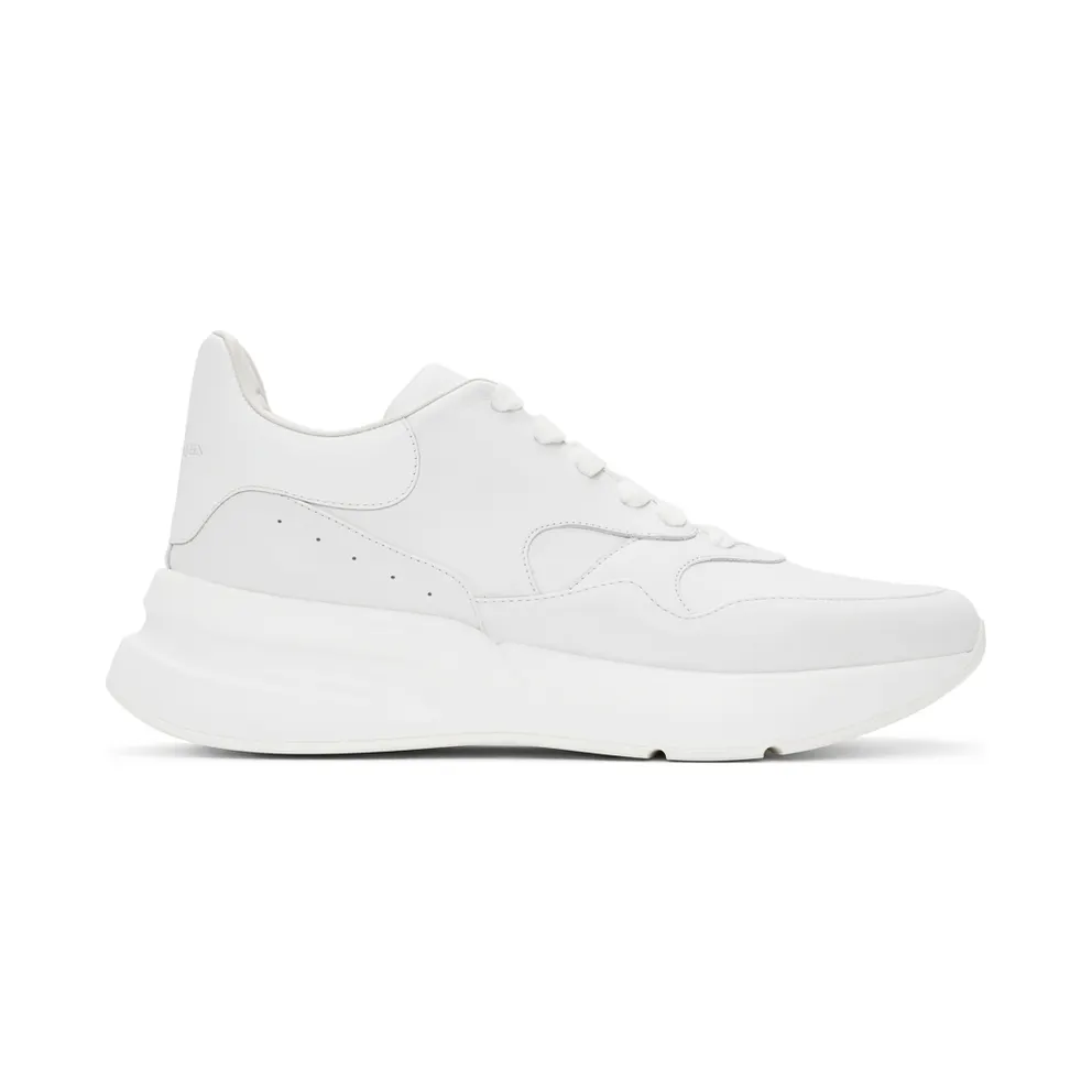Alexander McQueen Black and White Oversized Runner Sneakers (575425WHRU3)