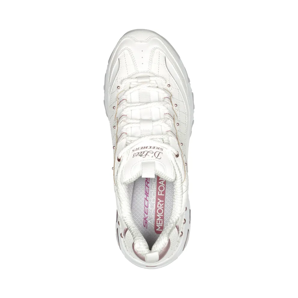Skechers D’Lites – White / Lavendel – “White” (149267 WLV)
