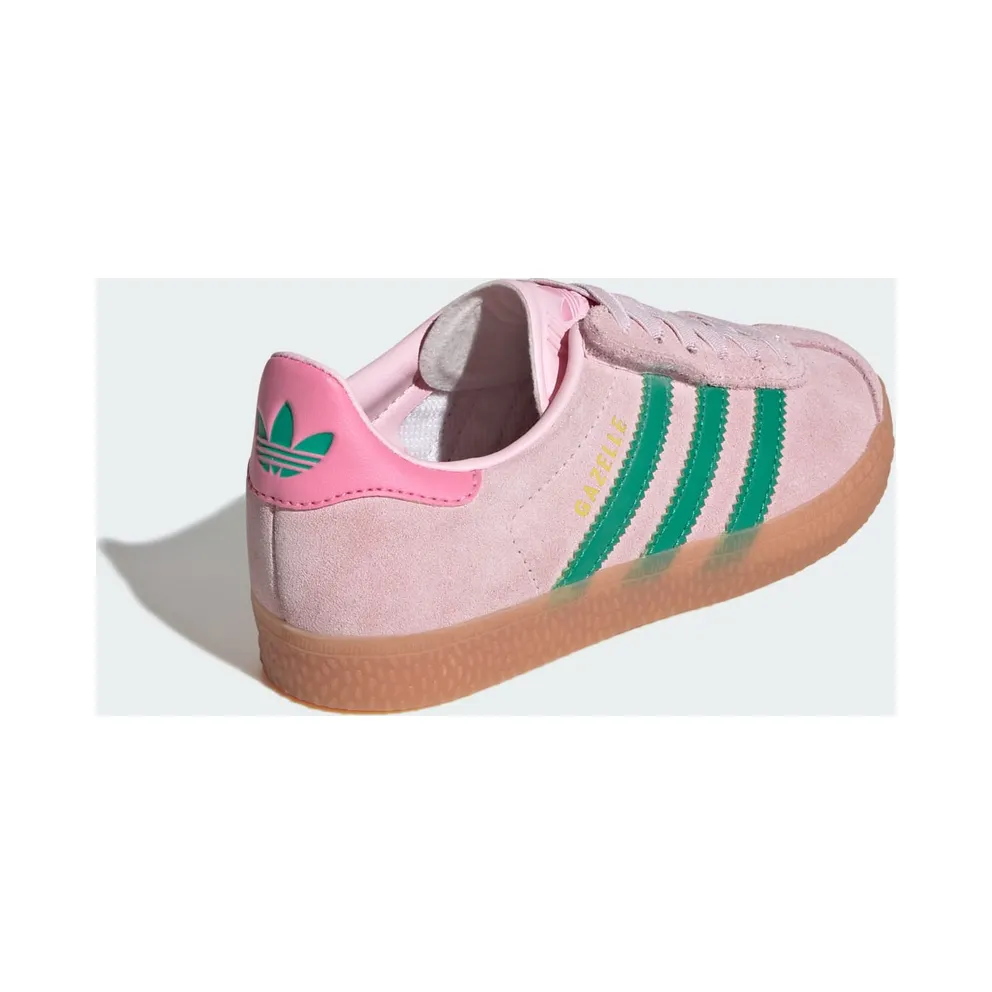 Adidas Gazelle Comfort Closure with Elastische Veters Kids Clear Pink / Court Green / Bliss Pink (JQ7837)