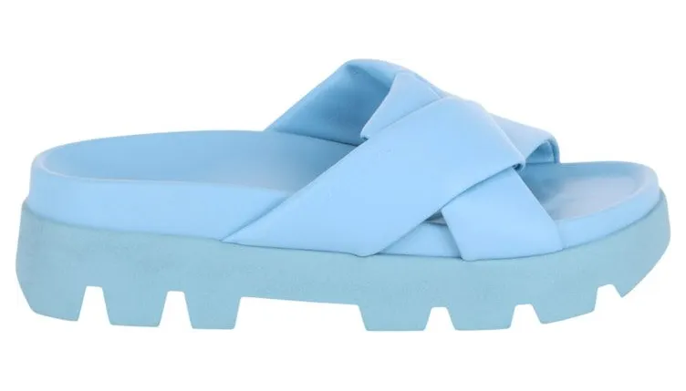 Ferragamo Air Lug Slides Blue (01F316-761069-1C)