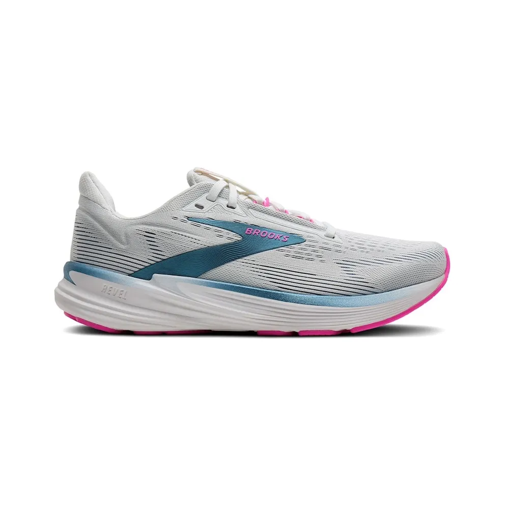 Brooks Revel 8 White Moonlight Pink (120456-1B-132)