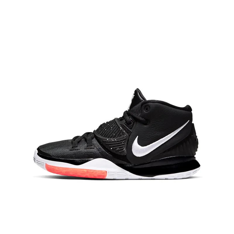 Nike Kyrie 6 Jet Black White (GS) Black/White-Bright Crimson (BQ5599-001)