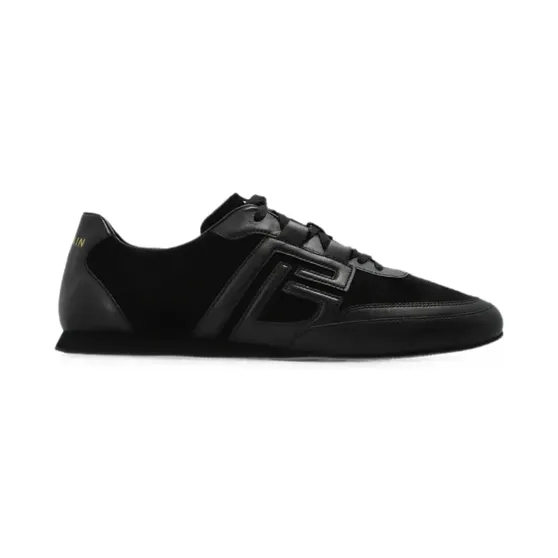 Balmain Leren met logopatch “Black” (HM1VI429LNSU)
