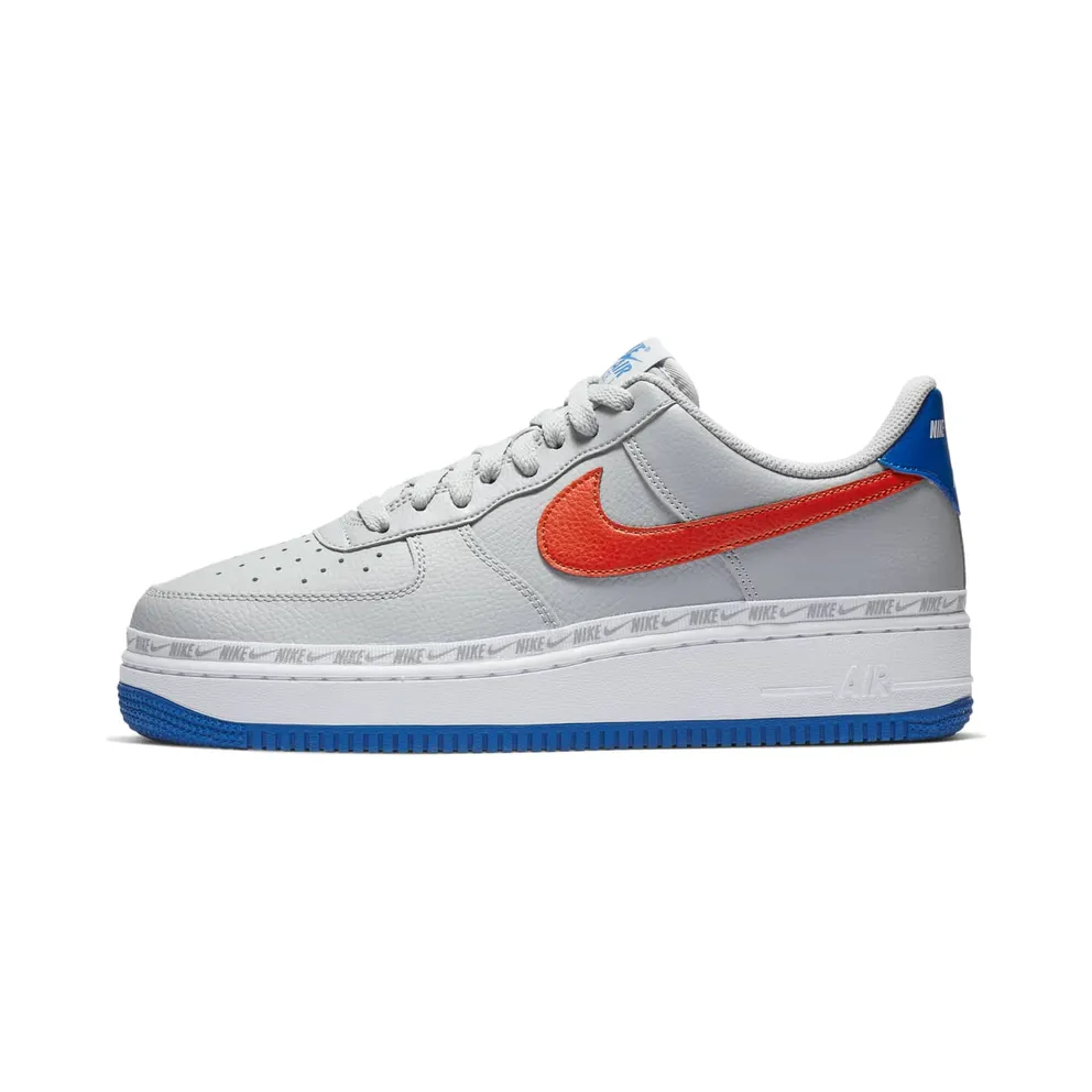 Nike Air Force 1 Low Overbranding Grey Blue Red (CD7339-001)
