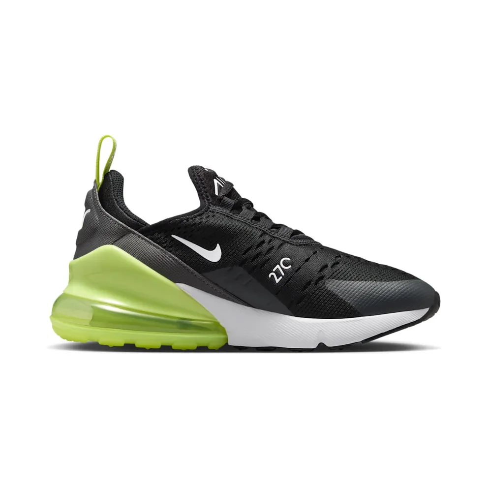 Nike AIR MAX 270 GS “LIGHT LEMON TWIST BLACK ANTHRACITE WHITE (GS)” (943345-704)