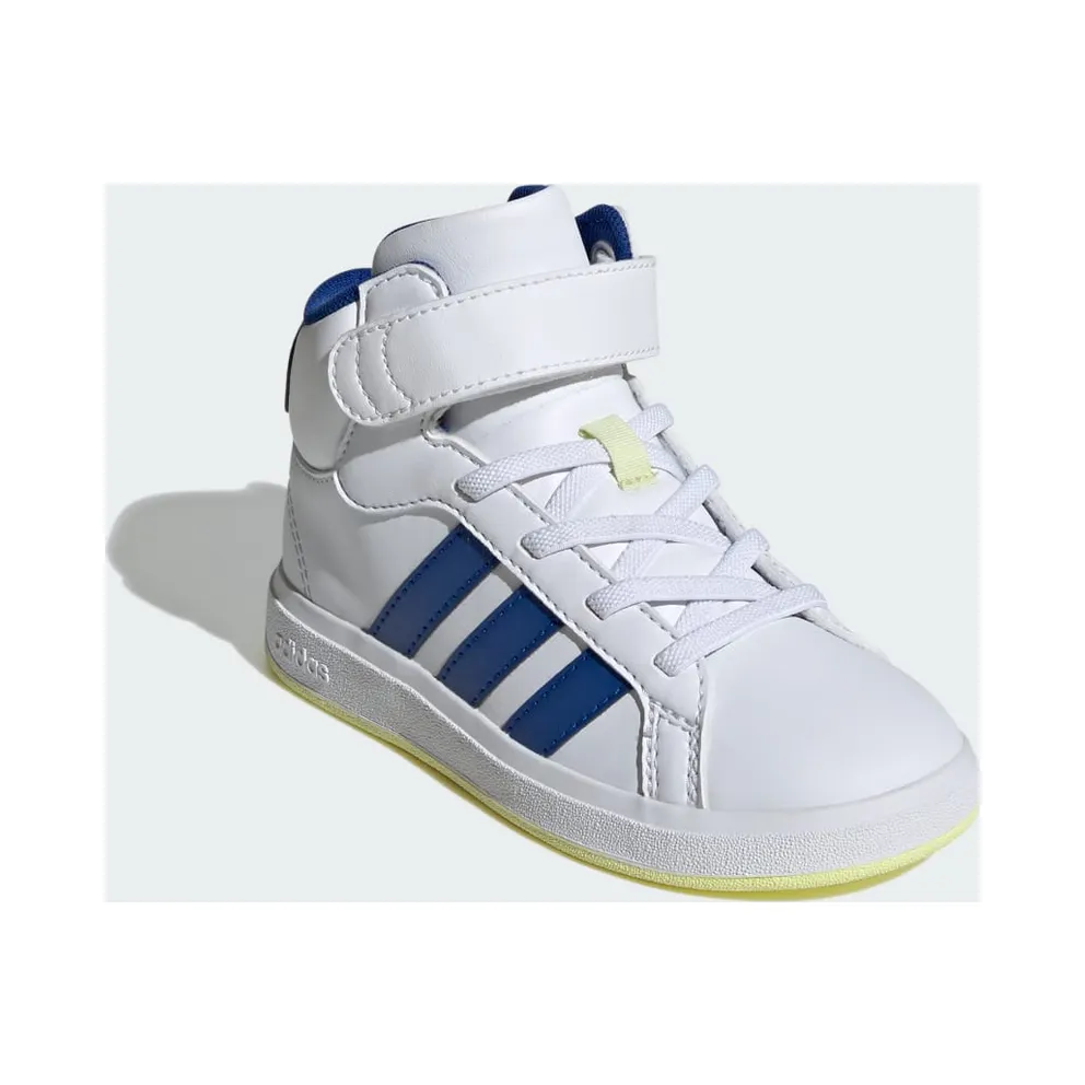 Adidas Grand Court Mid Kids Cloud White / Royal Blue / Ice Yellow (IE3861)