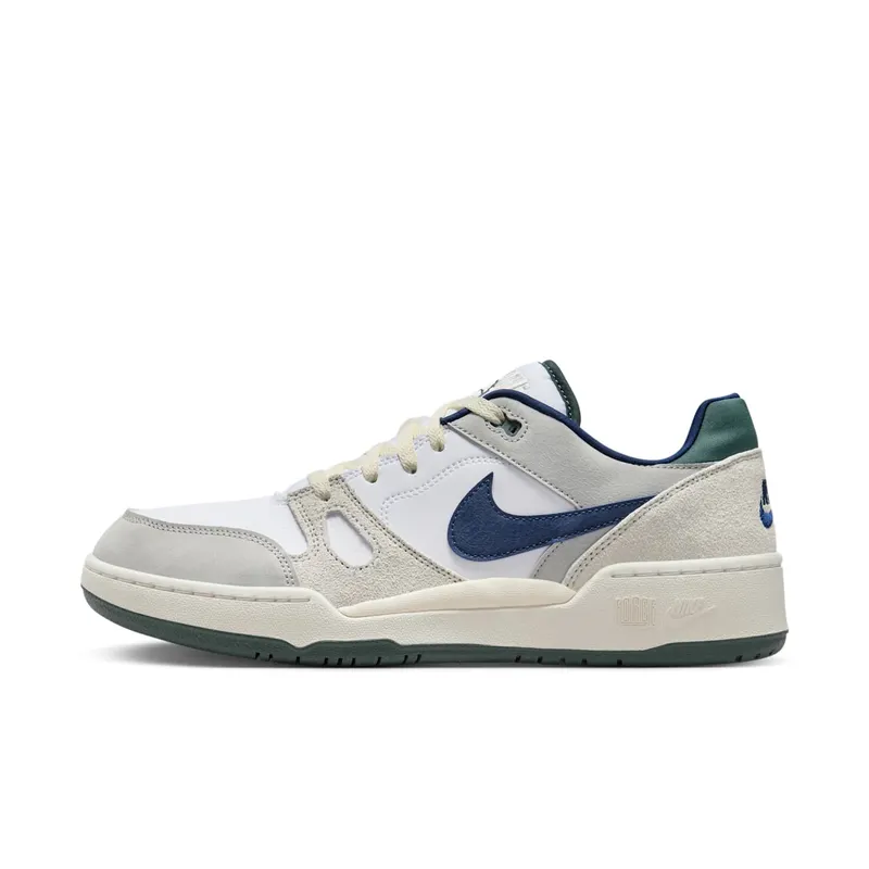 Nike Full Force Low White Midnight Navy Green (FZ3595-100)