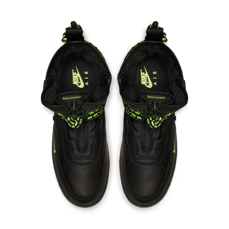 Nike SF Air Force 1 High Black Volt Black/Black-Volt (AA1128-003)