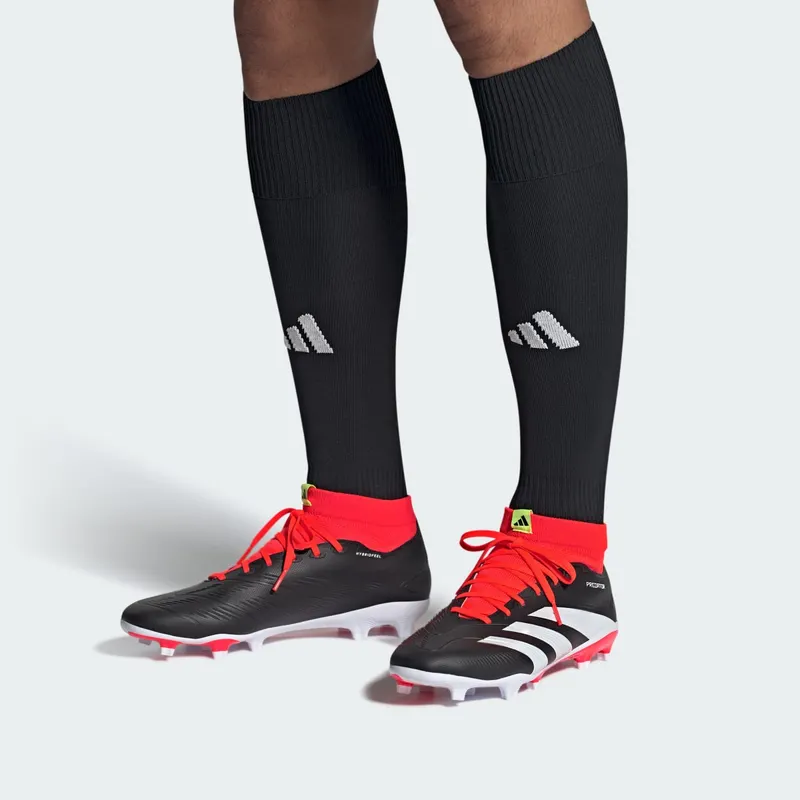 adidas Predator 24 League FG Core Black Cloud White Solar Red (IG7772)