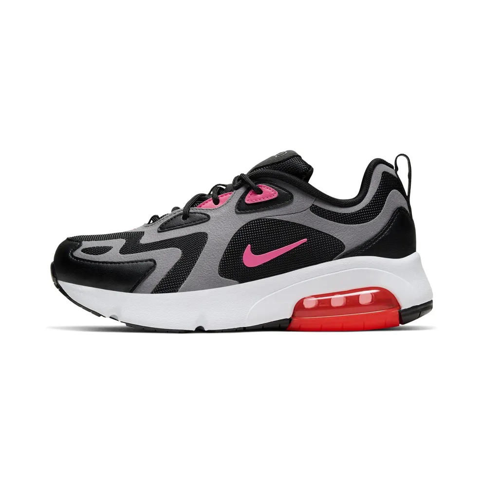 Nike Air Max 200 Black Hot Punch (GS) Black/Gunsmoke/White (CT6388-001)