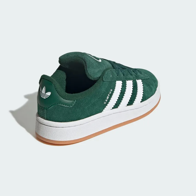 adidas Campus 00s Elastic Lace Kids Dark Green / Cloud White / Gum (JI4332)