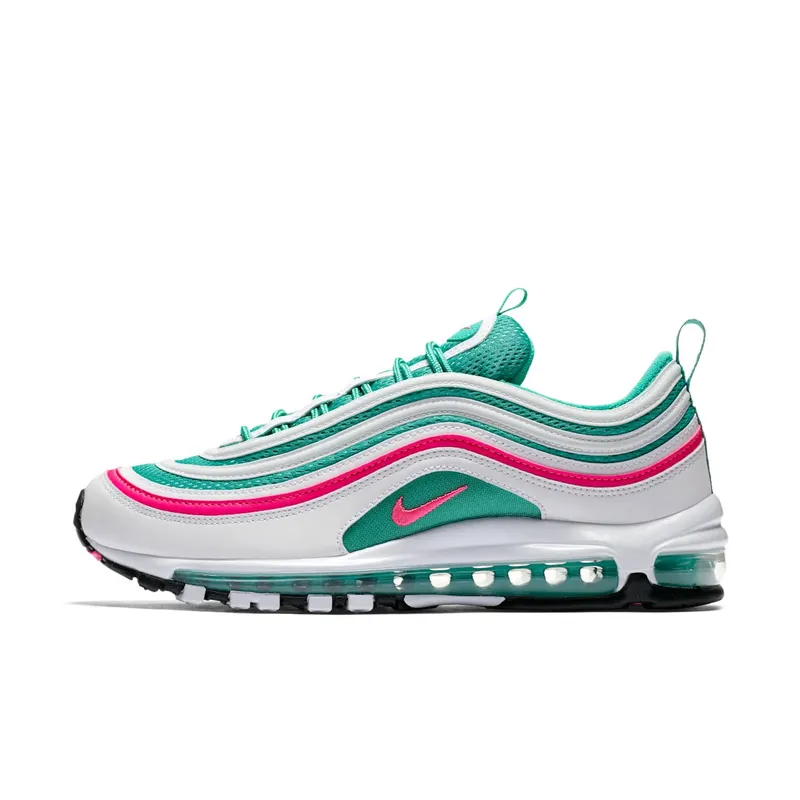 Nike Air Max 97 South Beach White/Pink Blast-Kinetic Green-Black (921826-102)