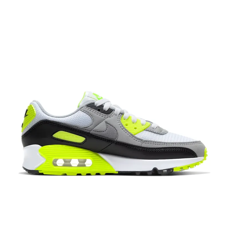 Nike Air Max 90 Recraft Volt (W) White/Particle Grey-Black-Volt (CD0490-101)