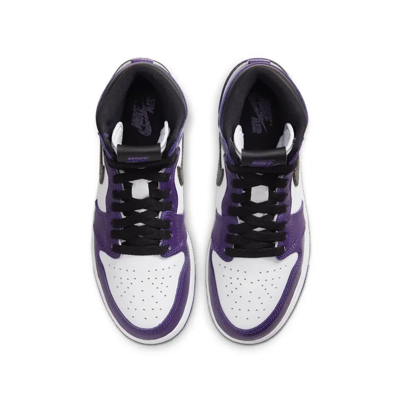 Air Jordan 1 Retro High Court Purple White (GS) (575441-500)