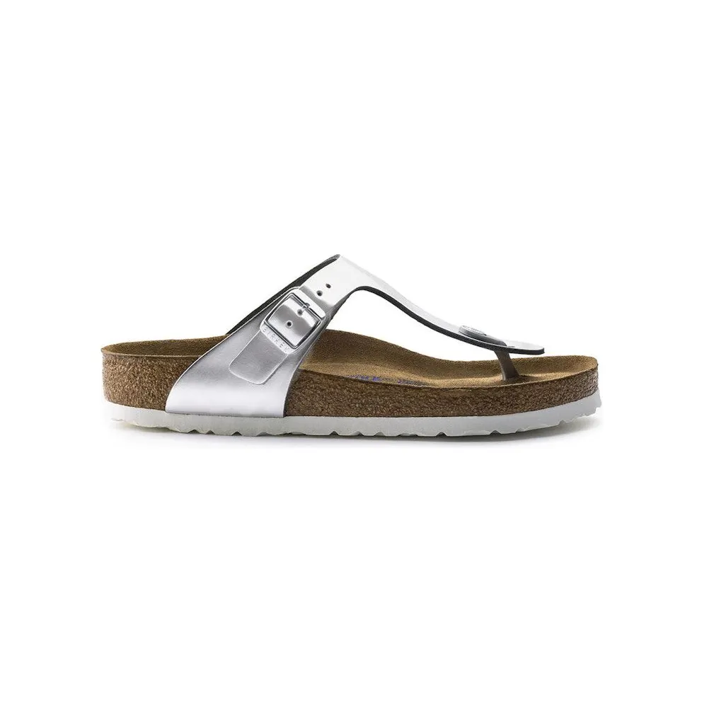 Birkenstock Gizeh Softbed Metallic Silver (1003674)