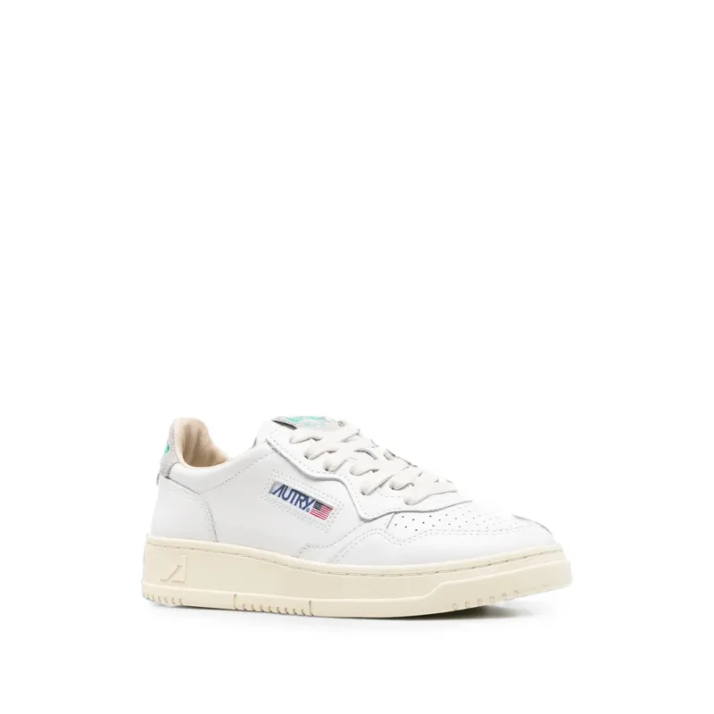 Autry Medalist Panelled Leather “White” (AULW HJ01)