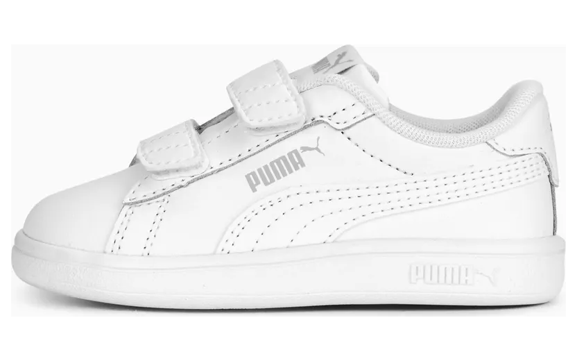 Puma Smash 3.0 Leather V Baby Wit/Grijs (392034-02)