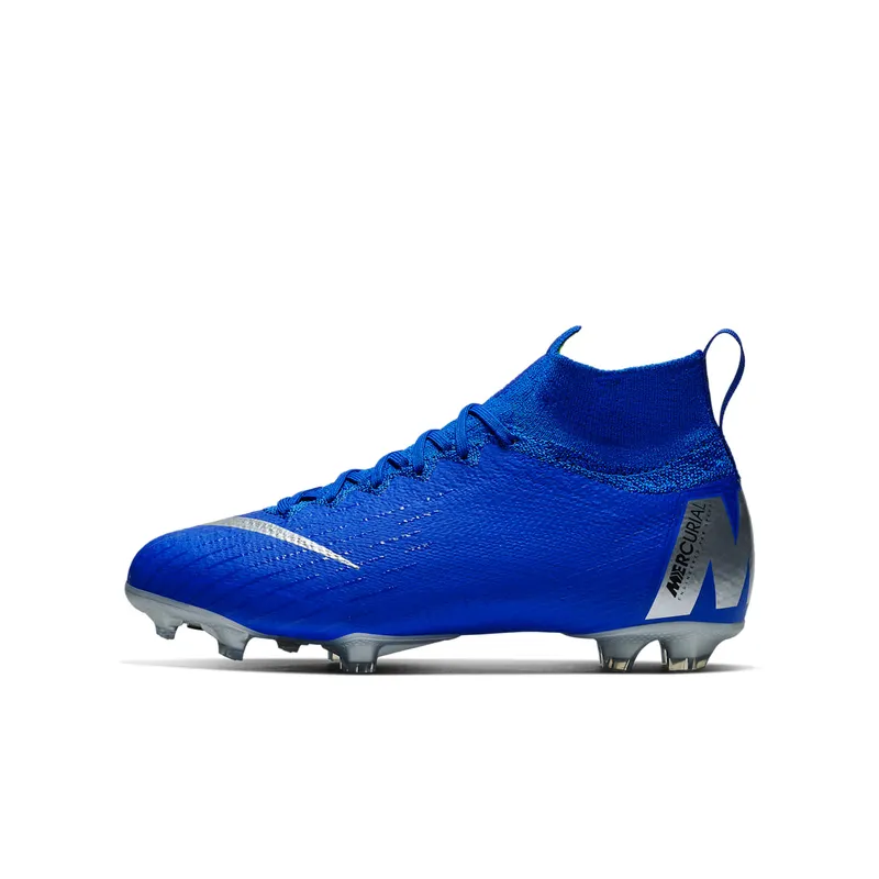 Nike Mercurial Superfly 6 Elite FG Racer Blue (GS) Racer Blue/Metallic Silver-Black-Volt (AH7340-400)