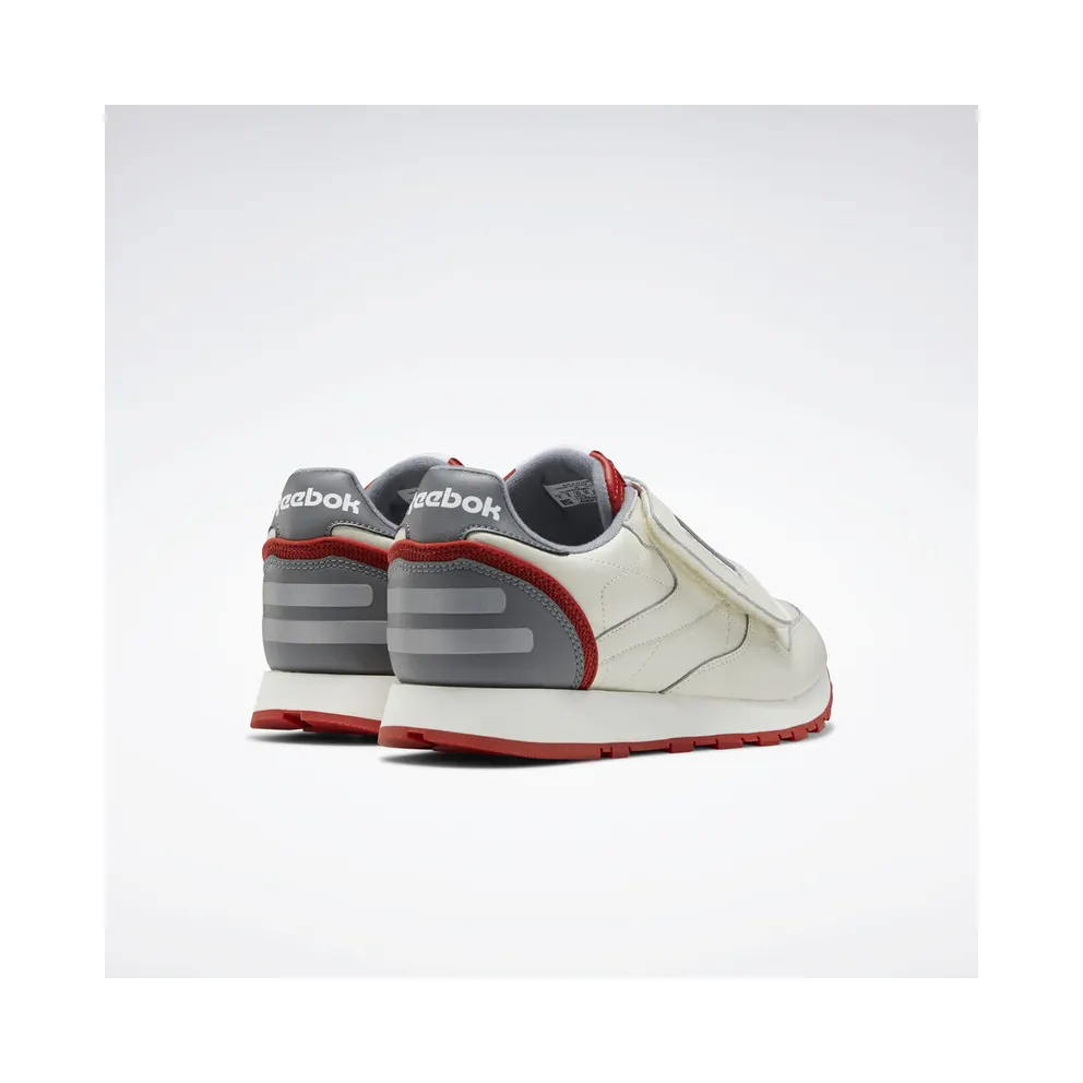Reebok Classic Leather Stomper Chalk/Legacy Red/Pure Grey 6 (Other Brands Reebok)