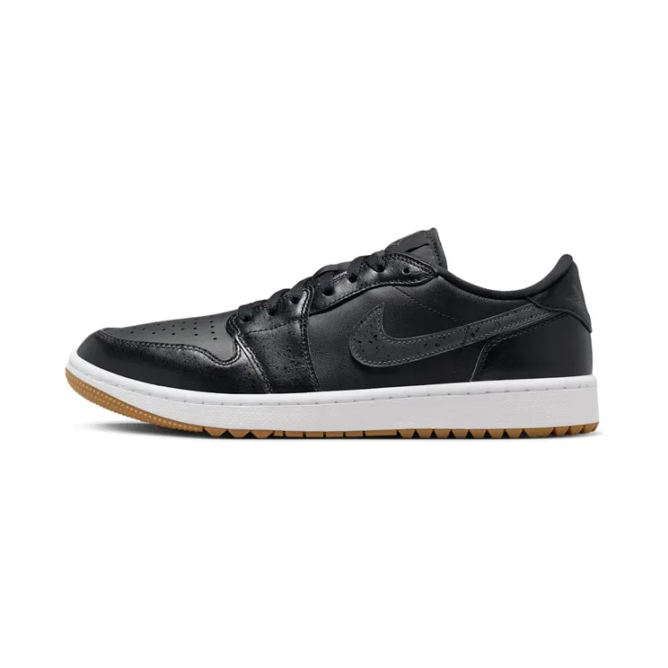 Jordan 1 Retro Low Golf Golf “Black / Gum Medium Brown / White / Anthracite” (DD9315-005)