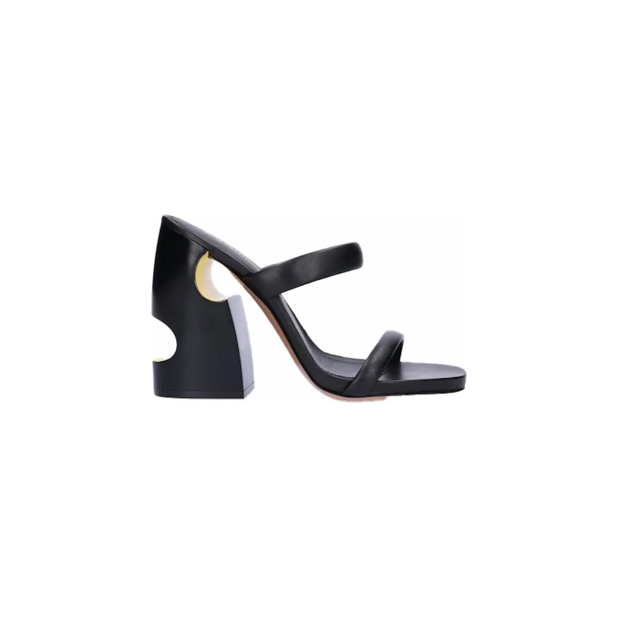 OFF-WHITE Pop Bulky Nappa Mule Black (OWIJ029S23LEA0011018)