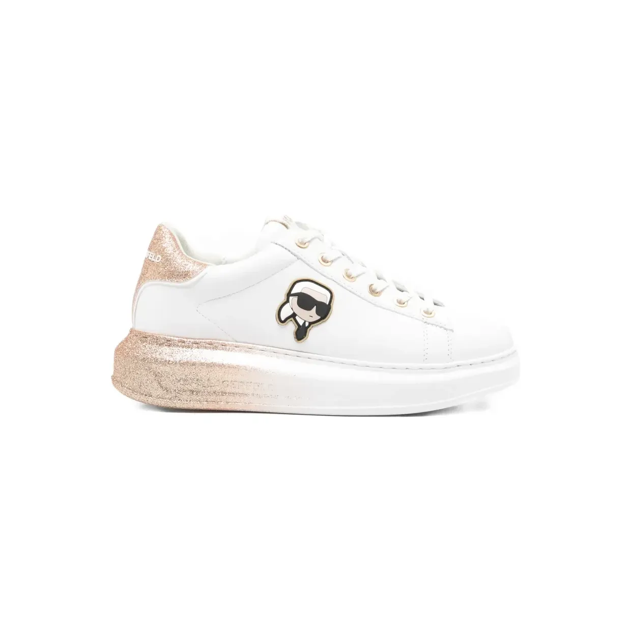 Karl Lagerfeld Kapri Ombre Nft met plateauzool “White” (KL62530F01G)