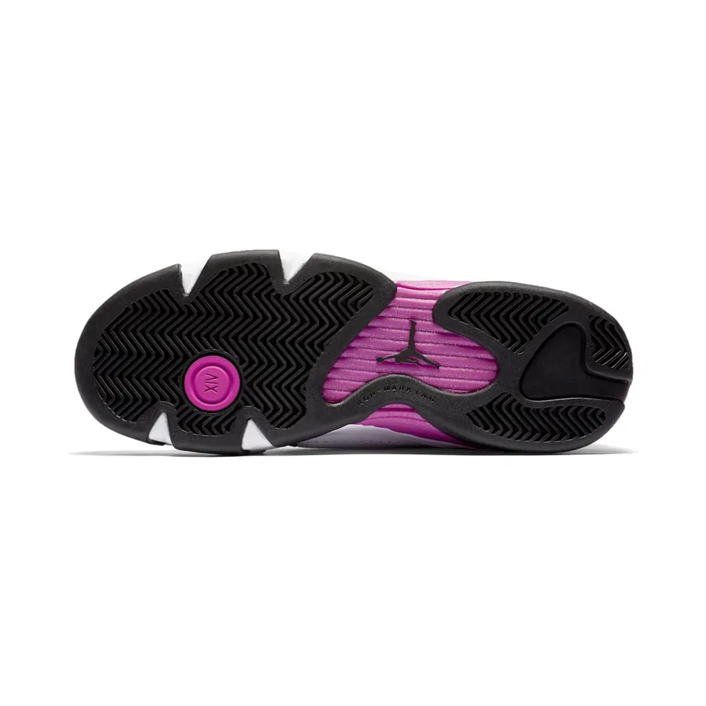 Jordan 14 Retro Fuchsia Flash Black Toe (GS) White/Fuchsia Flash-Black (654969-119)