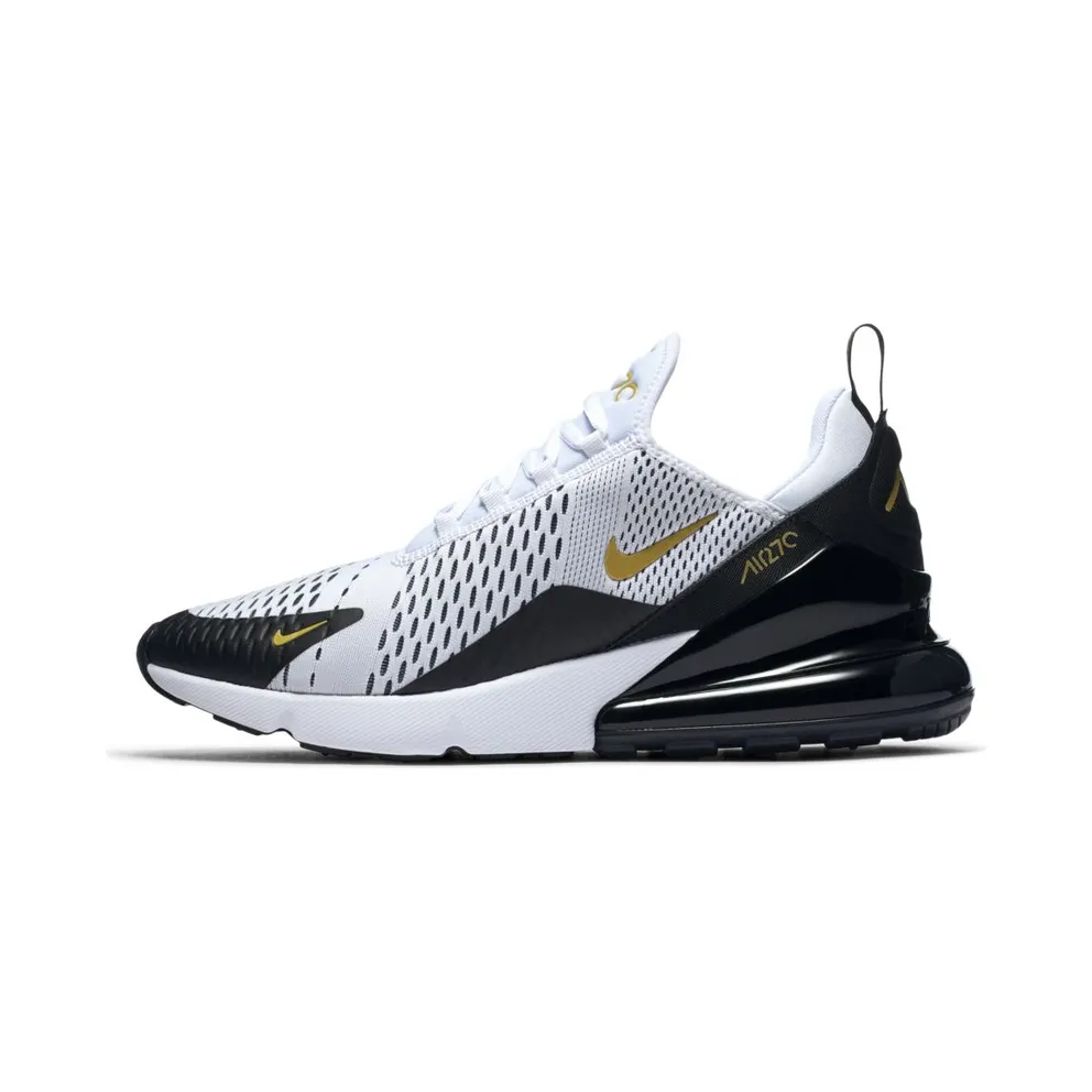 Nike Air Max 270 White Metallic Gold Black White/Metallic Gold-Black (AV7892-100)